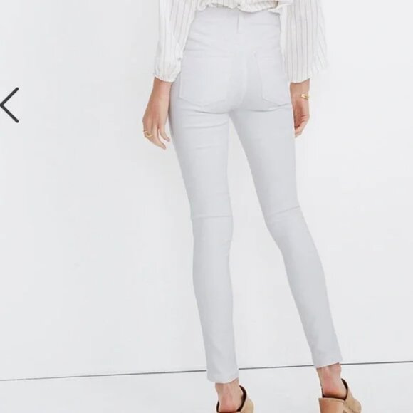 MADEWELL Women's 10" High-Rise Skinny Jeans Pure White Sz 36 NWT - Picture 2 of 5